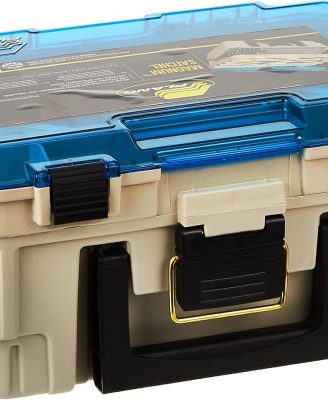 Plano 1349-00 Two Level Magnum 3449 Tackle Box, Sandstone/Blue, One Size
